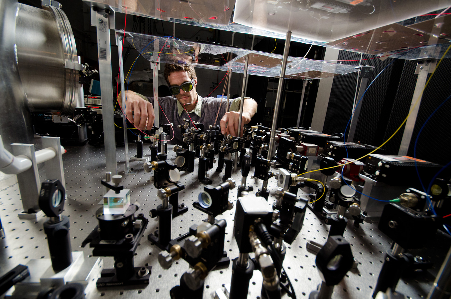 UF Astronomy researcher works with lenses for the LISA mission.