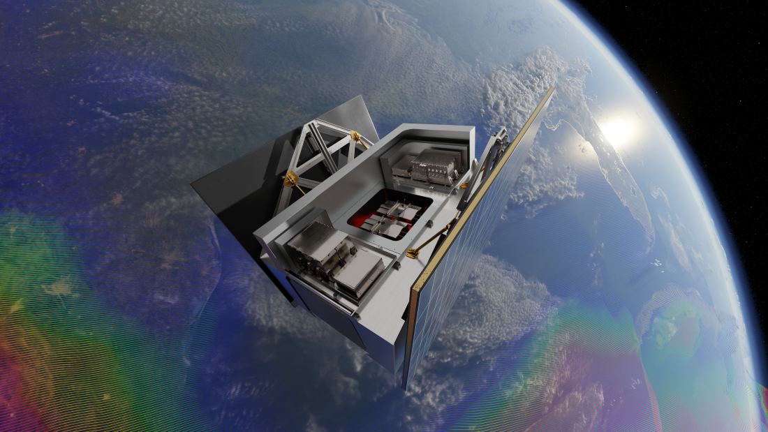 Artist rendering of GRATTIS Mission satellite